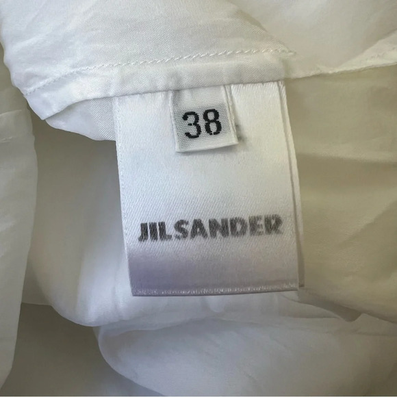 Jill Sander White Ruffle Midi Skirt - Picture 10 of 13